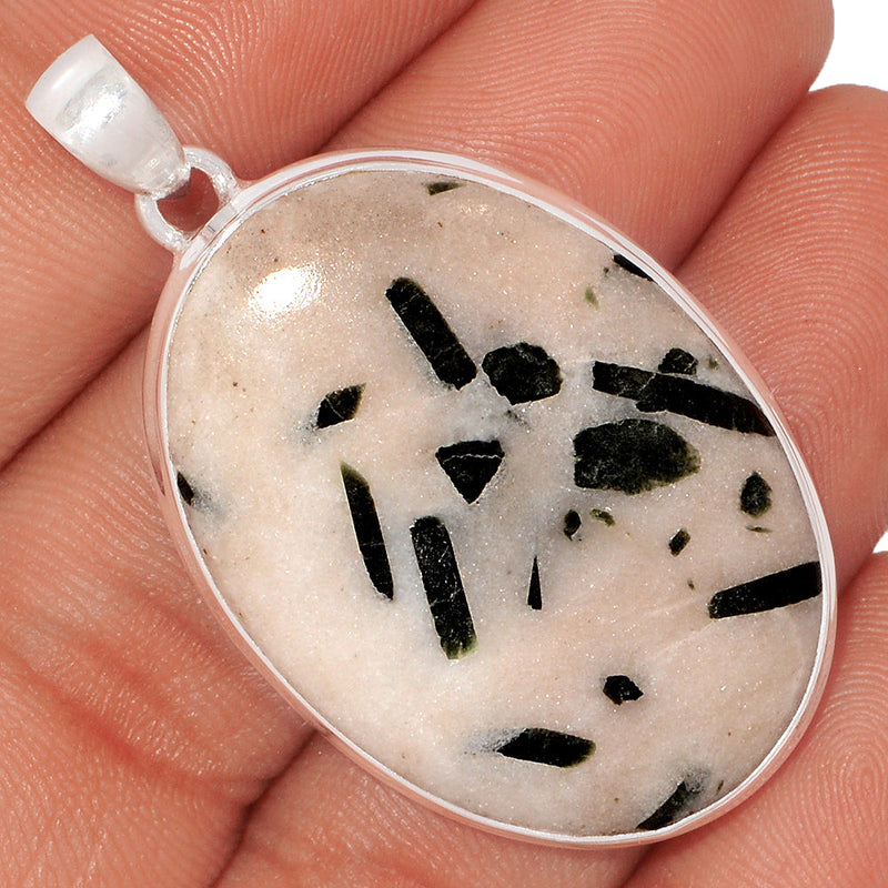 1.8" Green Tourmaline In Quartz Cabochon Pendants - GTCP167