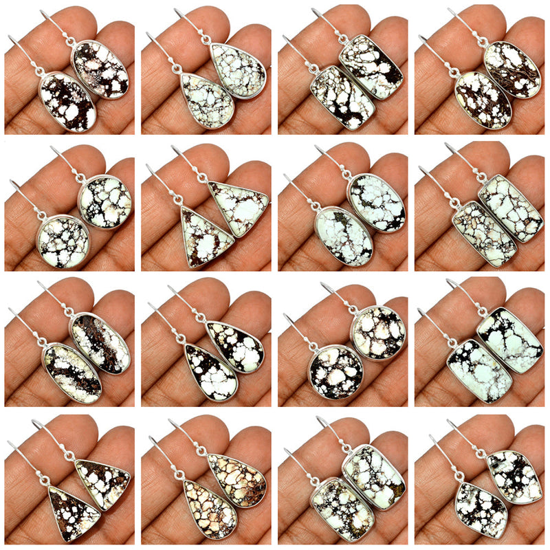 10 Pieces Mix Lot - Bezzel Setting - Wild Horse Earrings - GWLHE1