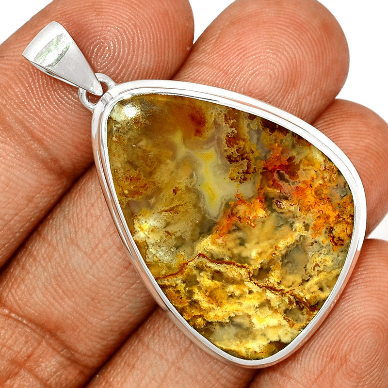 2" Graveyard Plume Agate Pendants - GYPP231