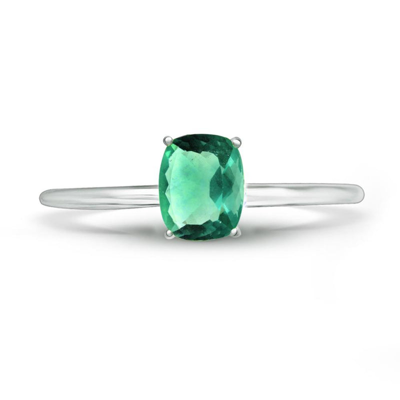 9*7 MM Cushion - Green Fluorite Faceted Ring - RBC316-GRF Catalogue