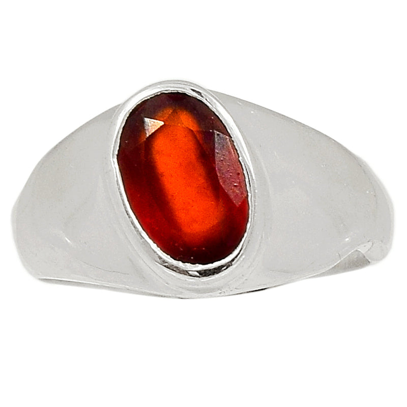 Solid - Hessonite Garnet FacetedRing - HFGR239