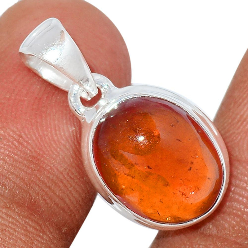 0.8" Hessonite Garnet Cab Pendants - HGCP124