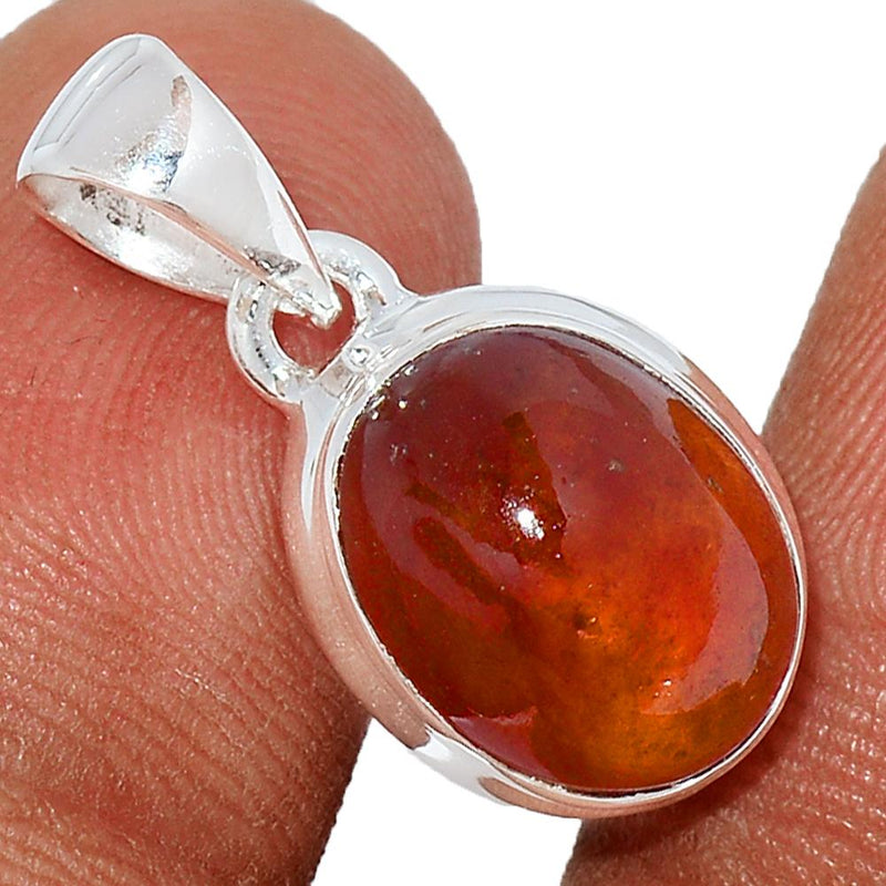 0.8" Hessonite Garnet Cab Pendants - HGCP127