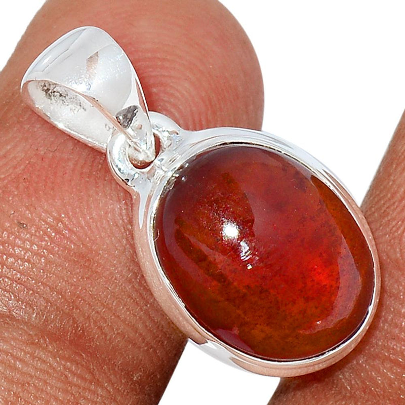 0.8" Hessonite Garnet Cab Pendants - HGCP130