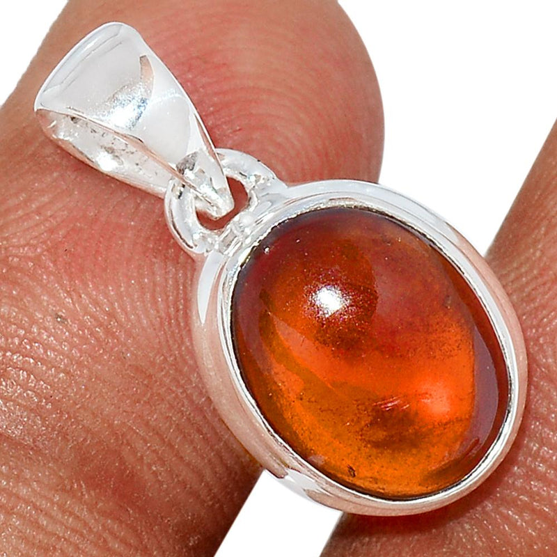 0.8" Hessonite Garnet Cab Pendants - HGCP132