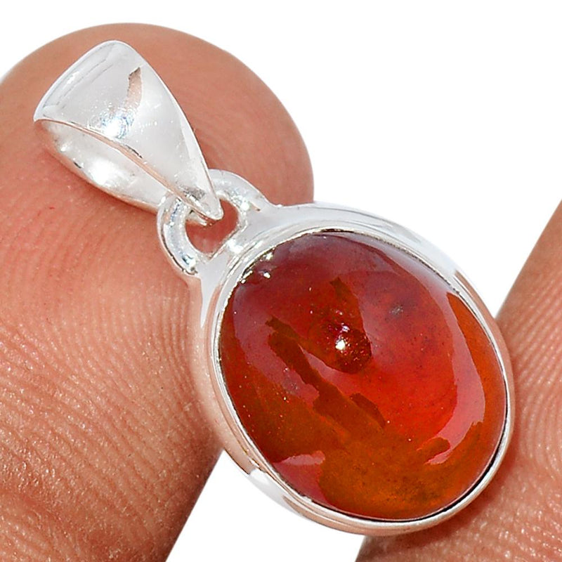 0.8" Hessonite Garnet Cab Pendants - HGCP136