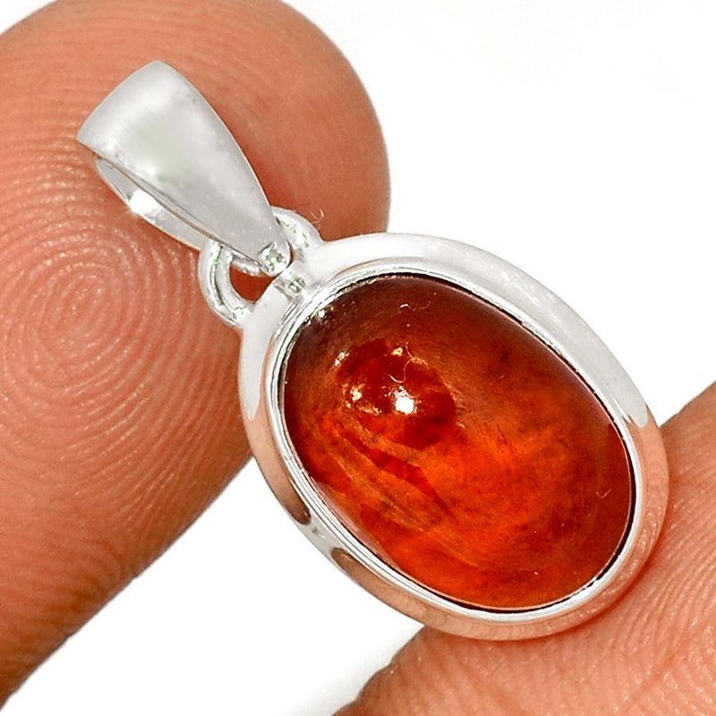 1" Hessonite Garnet Cabochon Pendants - HGCP145