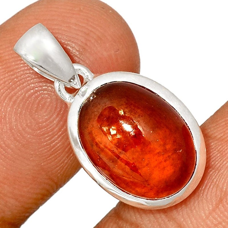 1" Hessonite Garnet Cabochon Pendants - HGCP149