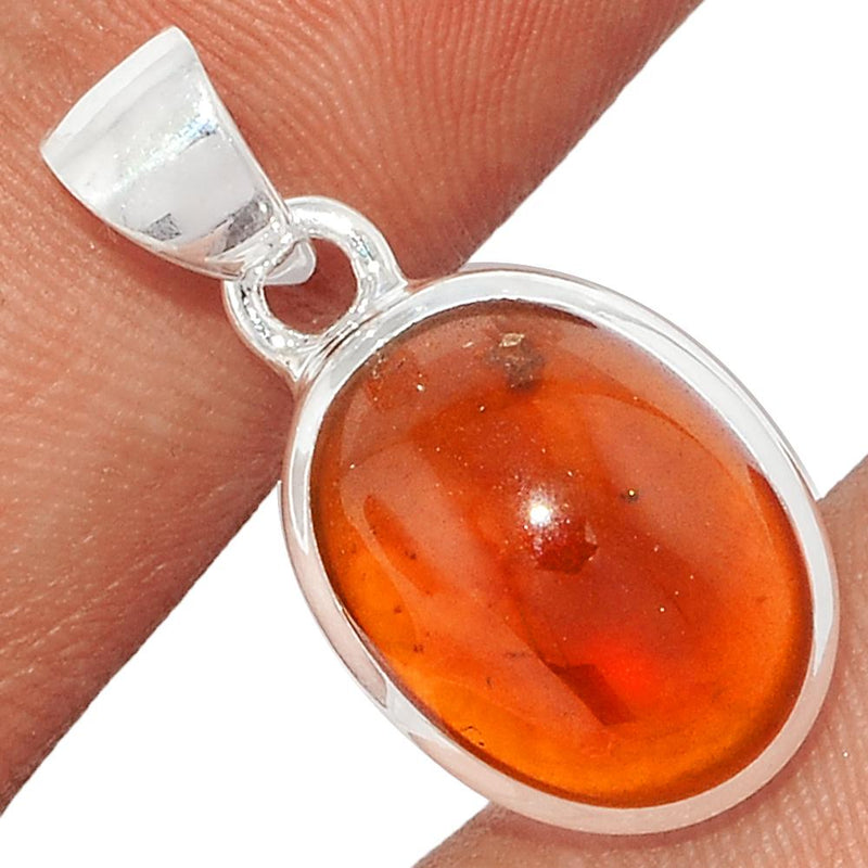 1.1" Hessonite Garnet Cabochon Pendants - HGCP194