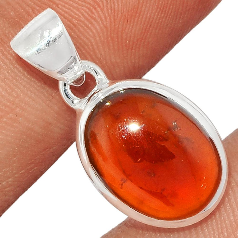 1" Hessonite Garnet Cabochon Pendants - HGCP197