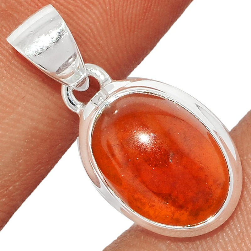 1" Hessonite Garnet Cabochon Pendants - HGCP199