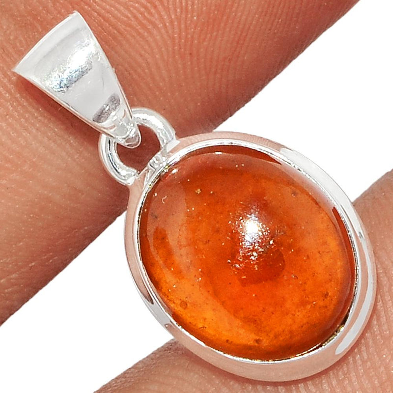 1" Hessonite Garnet Cabochon Pendants - HGCP205