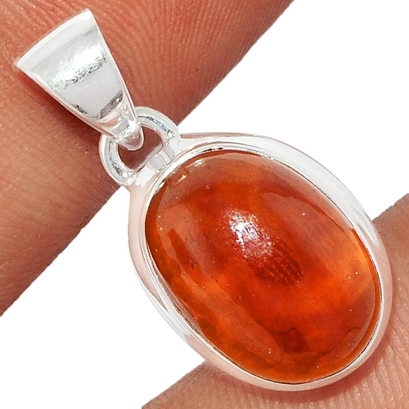 1" Hessonite Garnet Cabochon Pendants - HGCP235