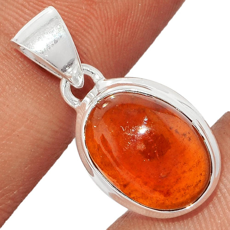 1" Hessonite Garnet Cabochon Pendants - HGCP244