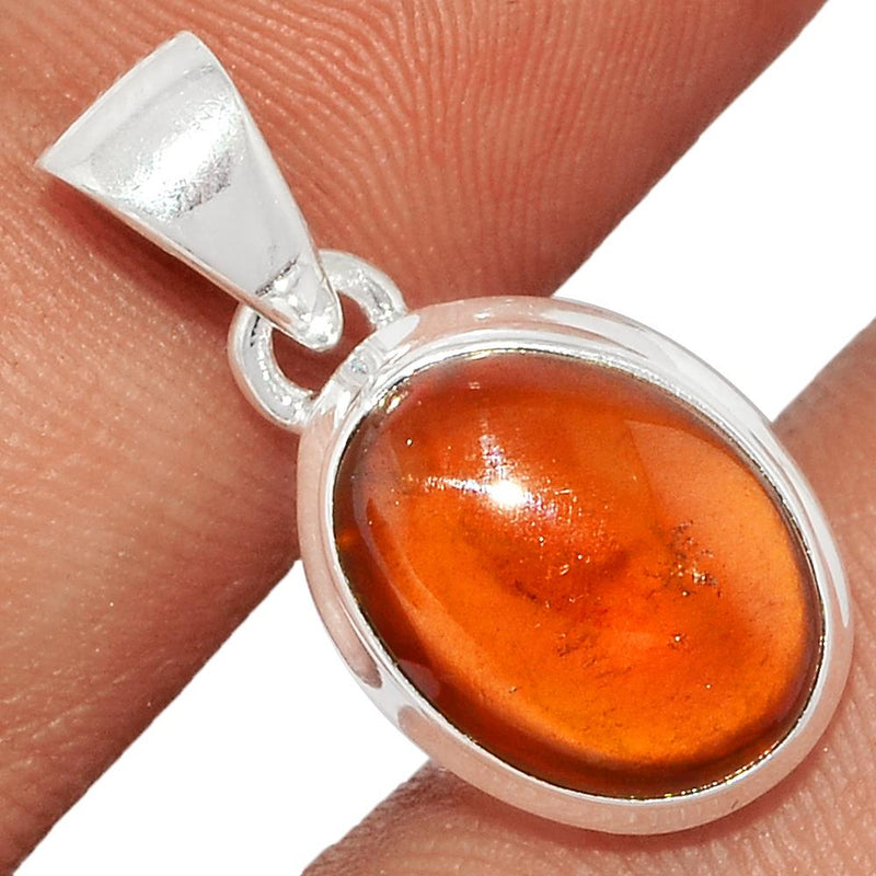1" Hessonite Garnet Cabochon Pendants - HGCP257