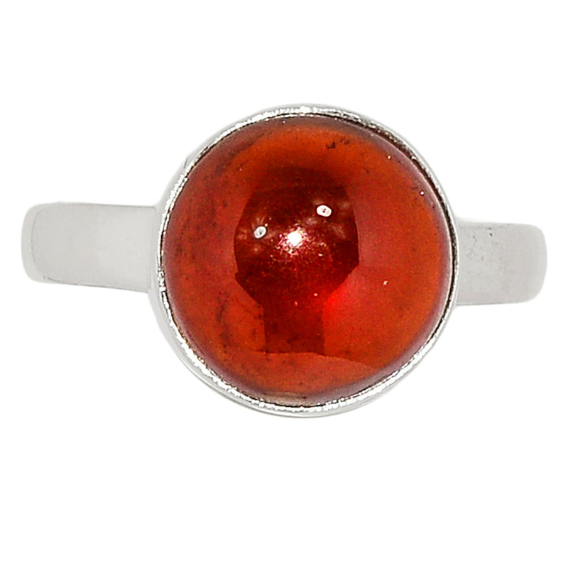 Hessonite Garnet Cabochon Ring - HGCR111