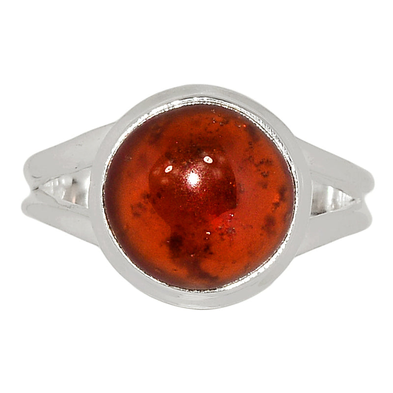 Hessonite Garnet Cabochon Ring - HGCR114