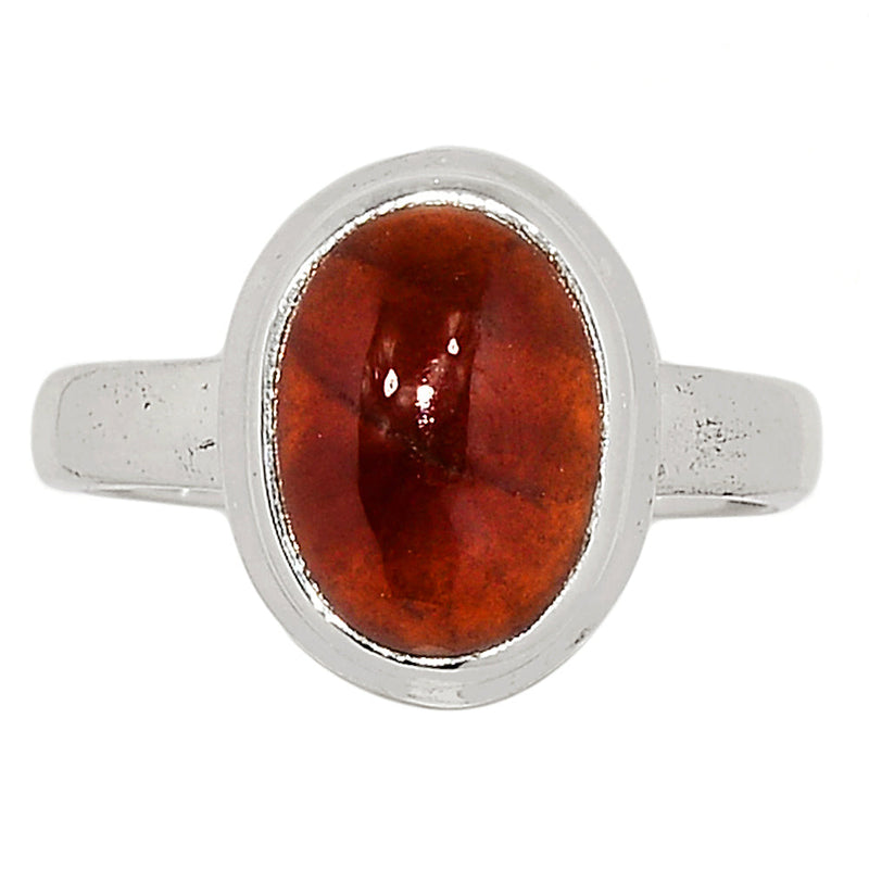 Hessonite Garnet Cabochon Ring - HGCR116