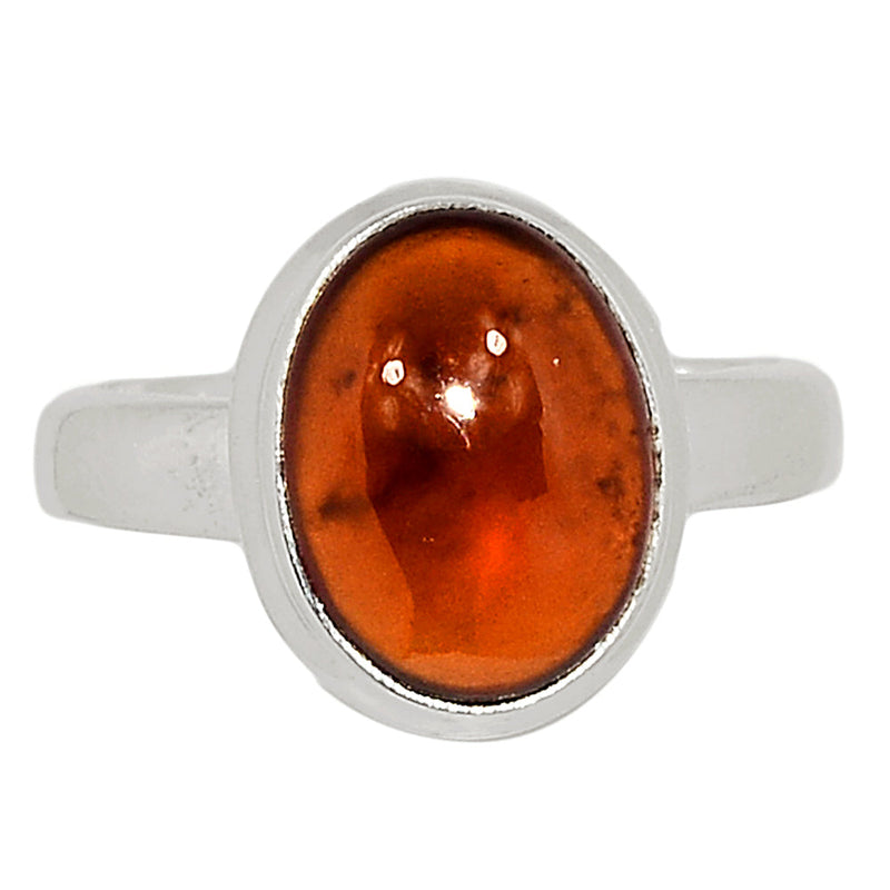 Hessonite Garnet Cabochon Ring - HGCR121