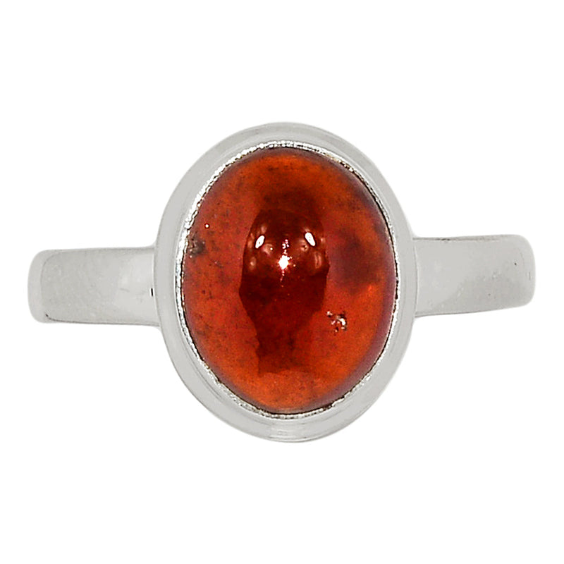 Hessonite Garnet Cabochon Ring - HGCR122
