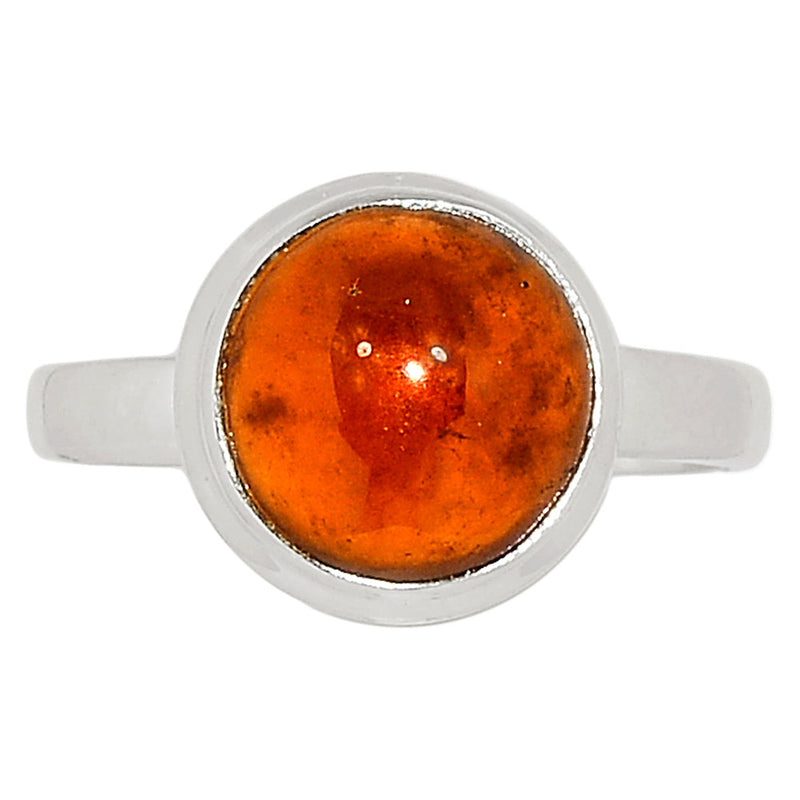 Hessonite Garnet Cabochon Ring - HGCR132