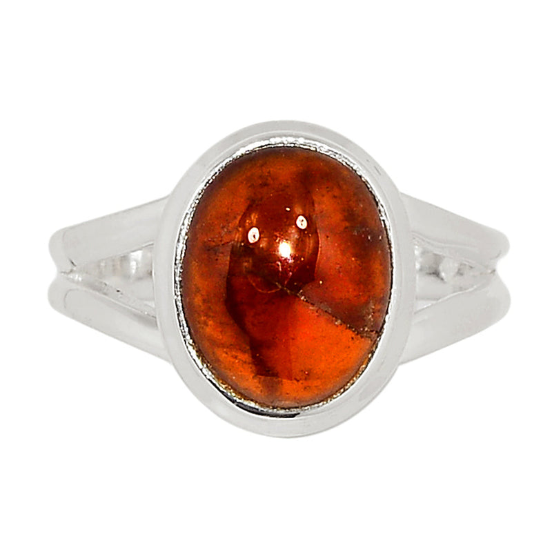Hessonite Garnet Cabochon Ring - HGCR133