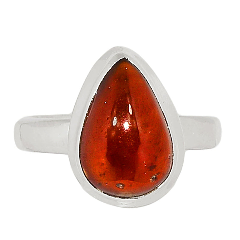 Hessonite Garnet Cabochon Ring - HGCR134