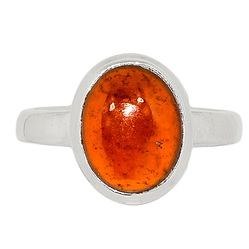 Hessonite Garnet Cabochon Ring - HGCR135