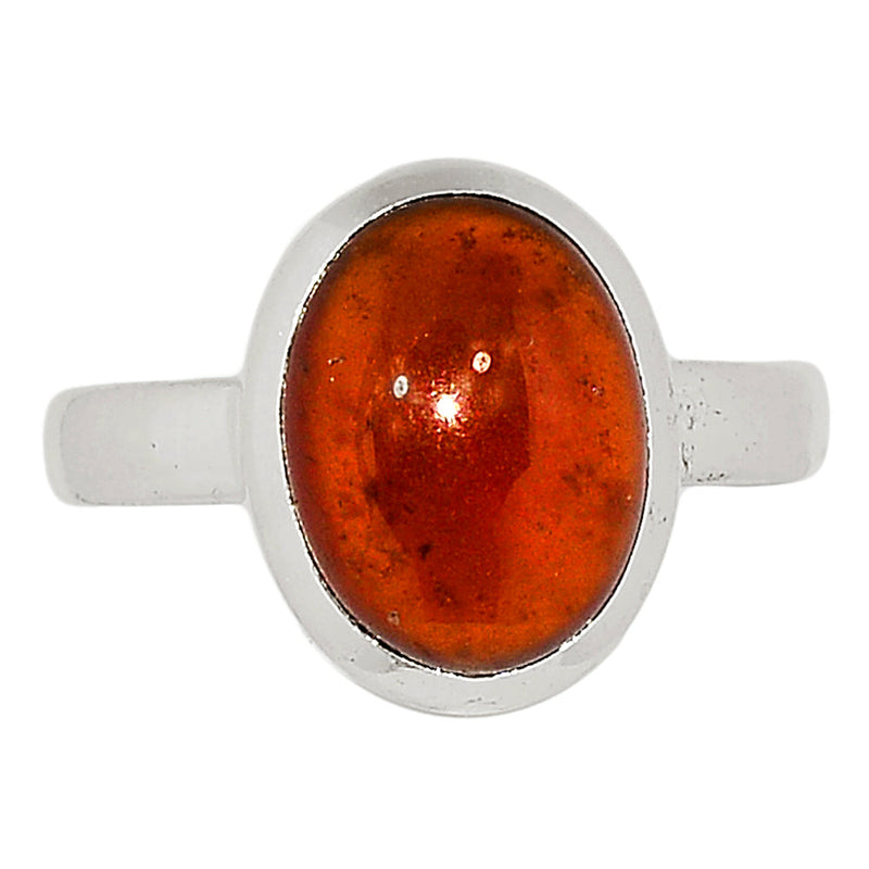 Hessonite Garnet Cabochon Ring - HGCR143