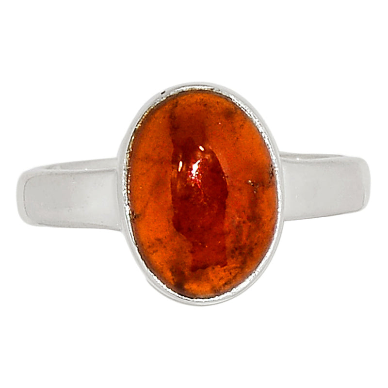 Hessonite Garnet Cabochon Ring - HGCR148