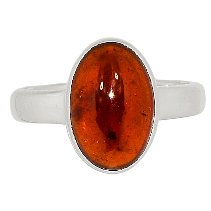 Hessonite Garnet Cabochon Ring - HGCR151