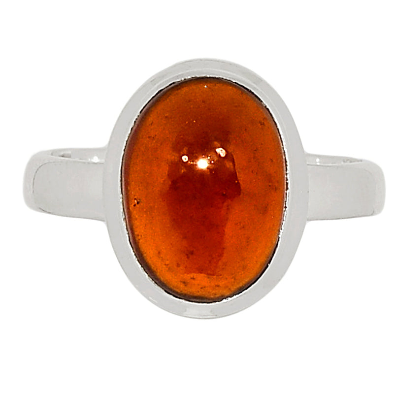 Hessonite Garnet Cabochon Ring - HGCR179