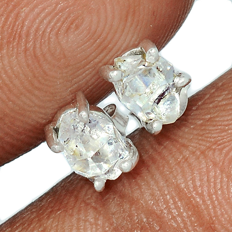 Claw - Herkimer Diamond Studs - HKDS454