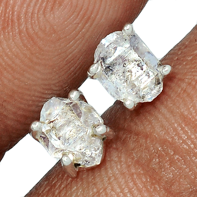 Claw - Herkimer Diamond Studs - HKDS457