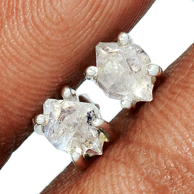 Claw - Herkimer Diamond Studs - HKDS469