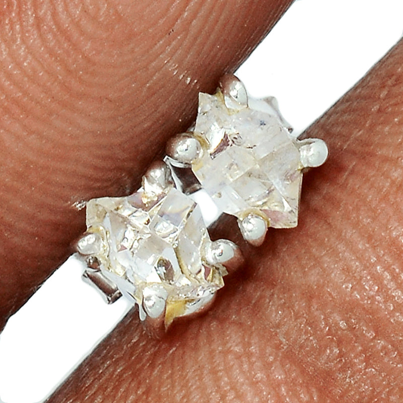 Claw - Herkimer Diamond Studs - HKDS477