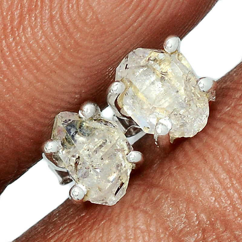 Claw - Herkimer Diamond Studs - HKDS479