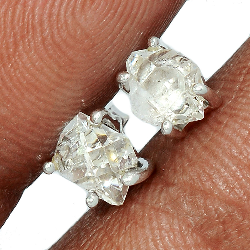 Claw - Herkimer Diamond Studs - HKDS483