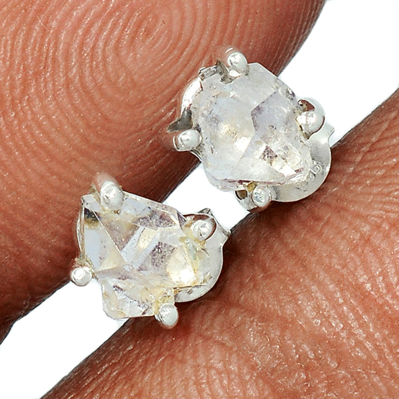 Claw - Herkimer Diamond Studs - HKDS486