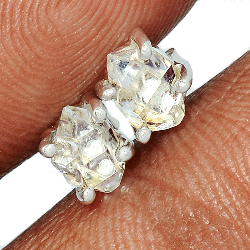 Claw - Herkimer Diamond Studs - HKDS487