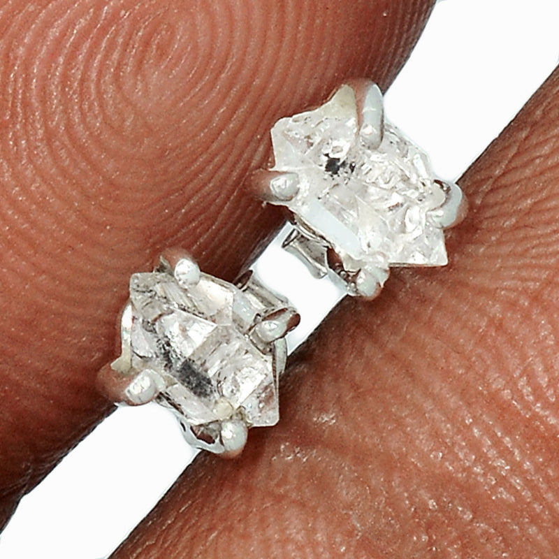 Claw - Herkimer Diamond Studs - HKDS490