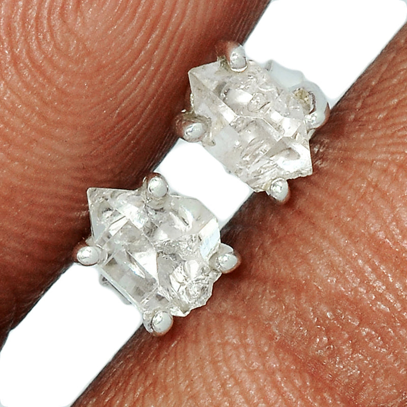 Claw - Herkimer Diamond Studs - HKDS491