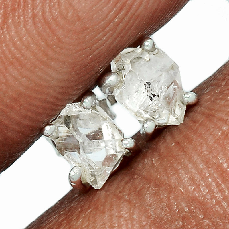 Claw - Herkimer Diamond Studs - HKDS494