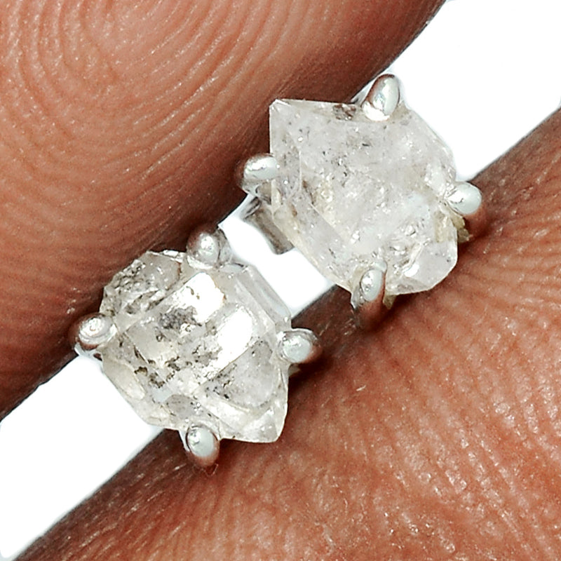 Claw - Herkimer Diamond Studs - HKDS495