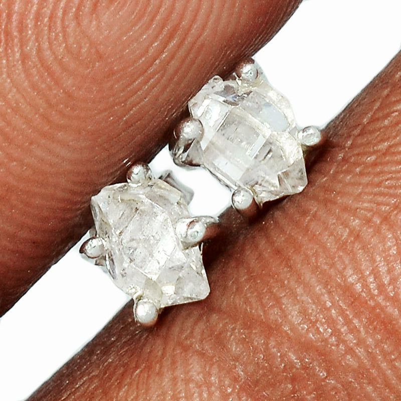 Claw - Herkimer Diamond Studs - HKDS496