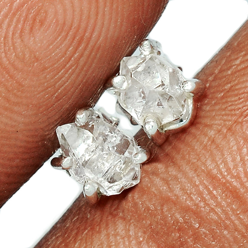 Claw - Herkimer Diamond Studs - HKDS497