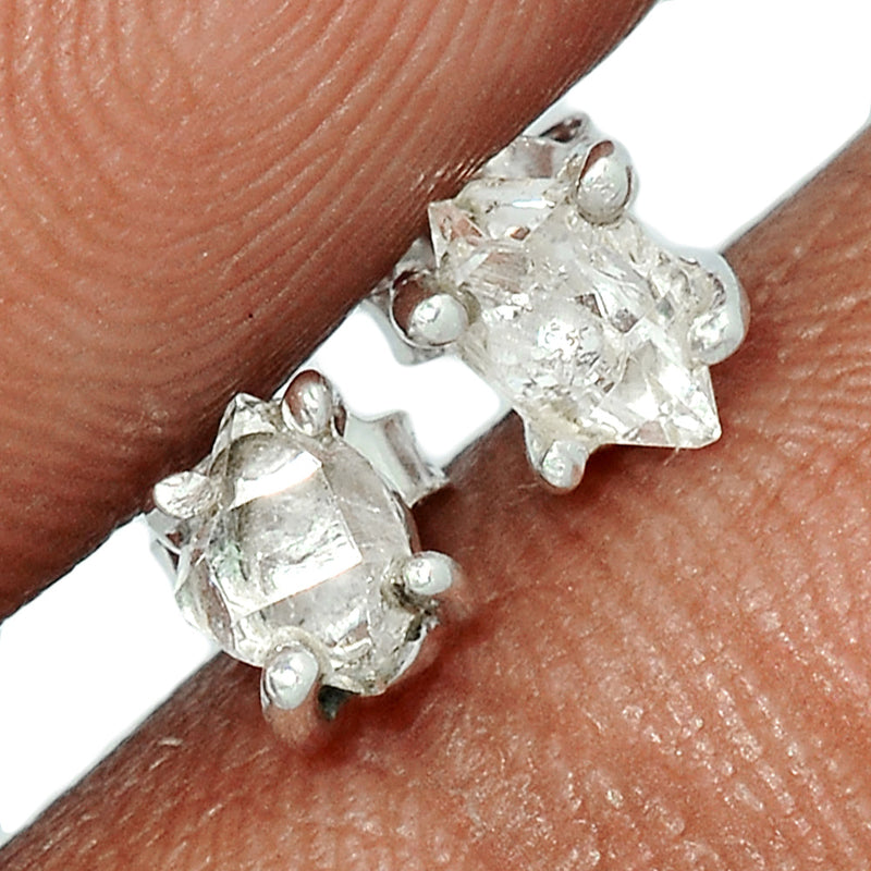 Claw - Herkimer Diamond Studs - HKDS498