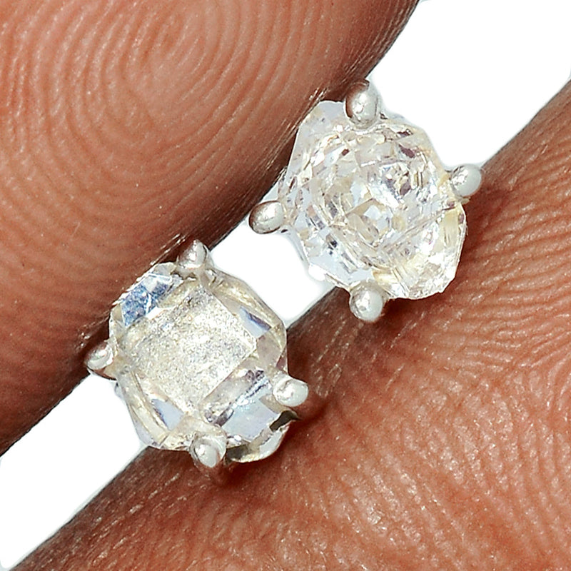 Claw - Herkimer Diamond Studs - HKDS507