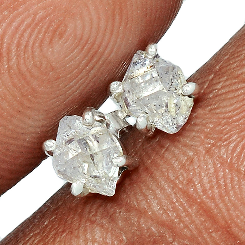 Claw - Herkimer Diamond Studs - HKDS509