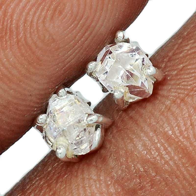 Claw - Herkimer Diamond Studs - HKDS514